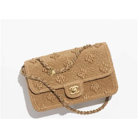 chanel raffia flap|Chanel handbags flap.